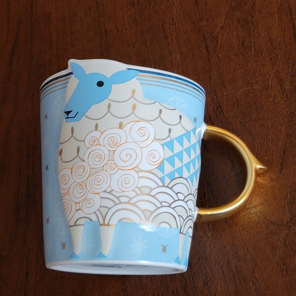 Starbucks Korea 2015 New Year of Blue Sheep Mug 355ml Limited Edition Rare